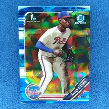 2019 Bowman Chrome Draft Sapphire BLUE 58/99 #BDC41 Jamari Baylor 1st Bowman