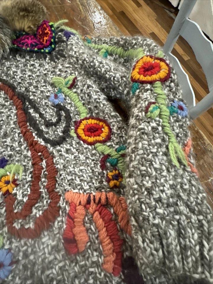 Suéter de hombre Roberto Cavalli vintage súper raro con piel. Talla M Foto 3 de 4