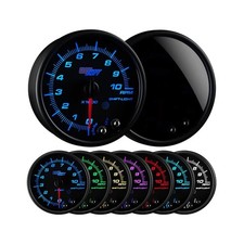 Tachometer Gauge, 10,000 RPM, 7 Color Tinted, w/ Shift Light, 3-3/4" 95mm