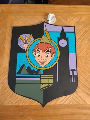 Walt Disney Collectibles Fantasyland Peter Pan s Flight Metal Shield Sign 