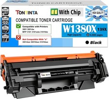 138X Black Toner Cartridge for HP LaserJet 3001/3101 Series - 4000 Pages