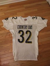 Detroit Country Day HS Yellowjackets Vintage Wilson Game Worn Football Jersey 44