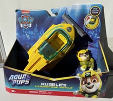PAW Patrol Rubble Hammerhead Aqua Vehicle Pups Toy ages 3 . New