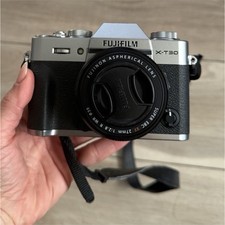 Fujifilm X-T30 II Mirrorless Camera Silver Black with Fujinon XF27mm F2.8 Lens