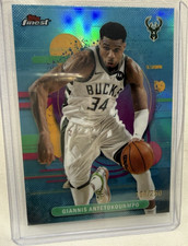 Topps 2025-26 Finest Giannis Antetokounmpo Sky Blue Refractor 198/250 