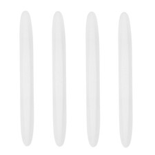 4pcs Car Door Edge Guards Protectors Silicone Side Doors Edge Trim Strip, White