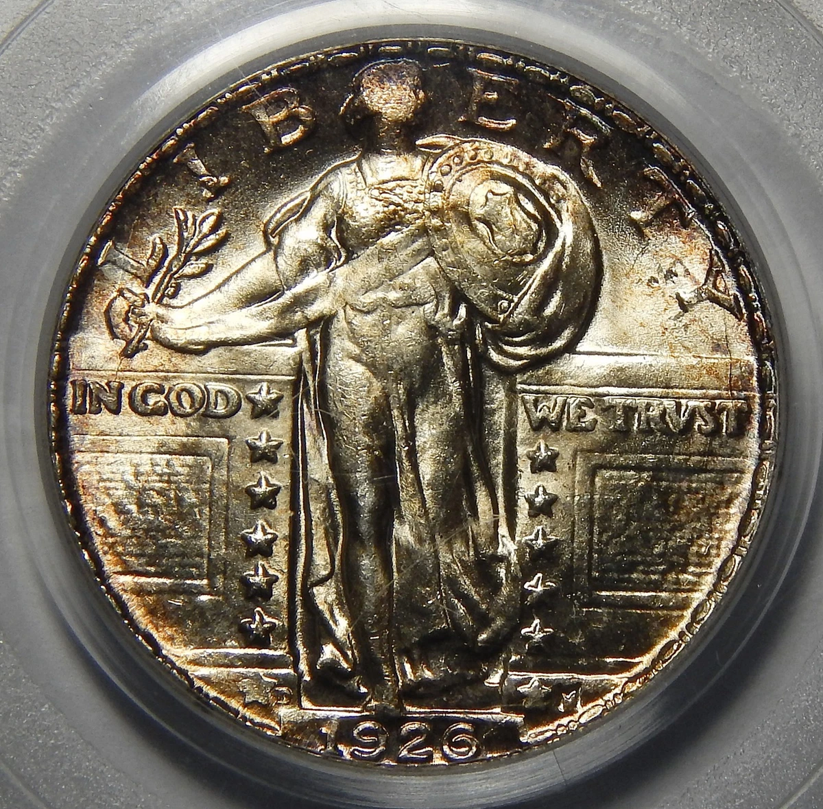 美品　アメリカ　銀貨　古銭 1926年 スタンディングリバティ クォーター 美品 アメリカ 銀貨 古銭 1926年 スタンディングリバティ クォーター