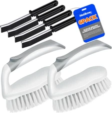 Scrub Brush - 6 Pack, Scrub Brushes for Cleaning, Heavy-Duty Scrub Brush, Stiff 