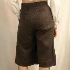 Maison Margiela by John Galliano FW20 RTW Brown Wool Tweed Skirt/Culottes