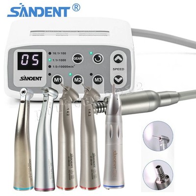 SANDENT Dental LED Brushless Electric Micro Motor/1:1/1:5/1:4.2 LED Handpiece