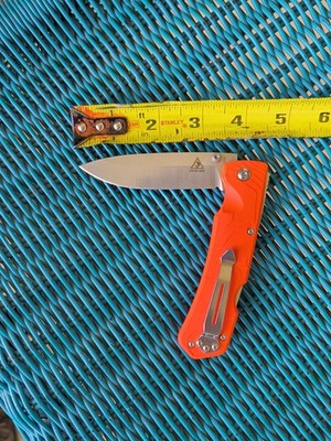 Lone Wolf Landslide USA Folding Knife Orange 3.5'' Blade EC