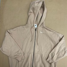 Nike Women's Tan and Cream Hoodie