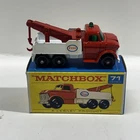 Vintage MATCHBOX Lesney ESSO Wreck Truck Tow Series 71 w/ Original Box MINT