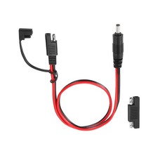 SAE to DC 5521 Male Adapter,2FT with Polarity Reverse Adapter Waterproof Cover