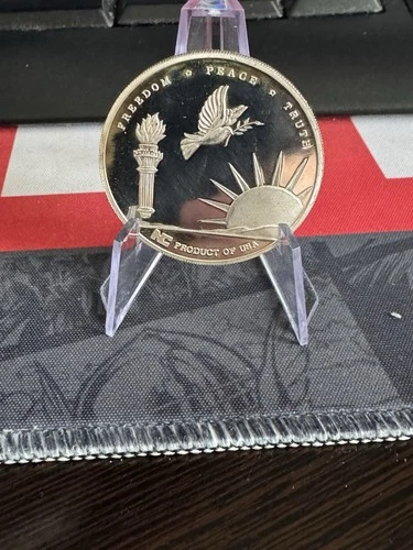 ONE 1 OZ .999 SILVER ROUND NATIONAL COMMERCIAL REFINER  31.20 Grams Peace Truth