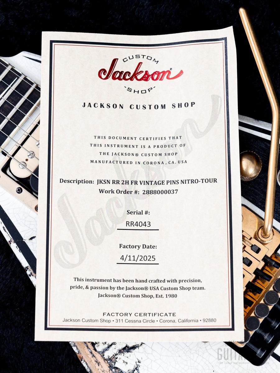 2025 Jackson USA Custom Shop Special Edition Randy Rhoads RR-2H FR