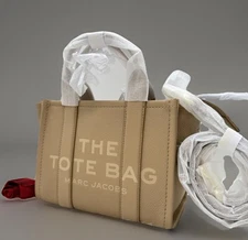 Auth NWT Marc Jacobs Women’s The Leather Small Tote In Camel Color 🌹 NEW🌹