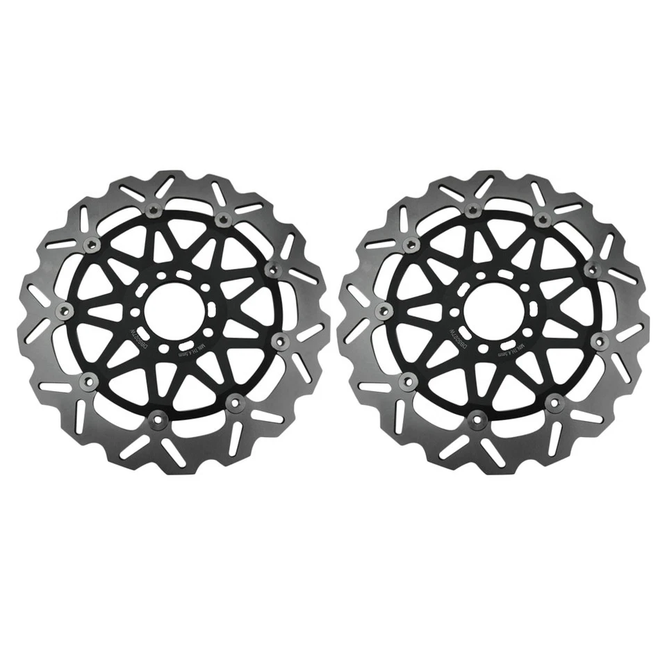 For Kawasaki Ninja ZX12R 00-03 /ZZR1200 2002-2005/ ZX9R Front Disc Brake Rotors - Image 2 of 4