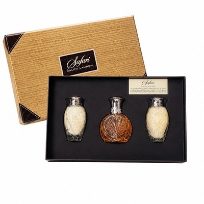 Ralph Lauren Safari Parfum 1.7 oz 3pc Set Climate Response Gel & Lotion 50 mL