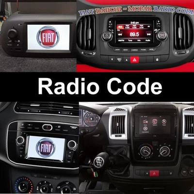 CITROEN FIAT DAIICHI RADIO STEREO CODE UNLOCK SERVICE PANDA 500 DUCATO PUNTO QUBO LINEA