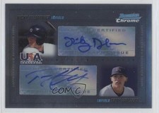 2010 Bowman Chrome USA Dual 50/500 Nick Delmonico Nicky Tony Wolters Auto 1o3