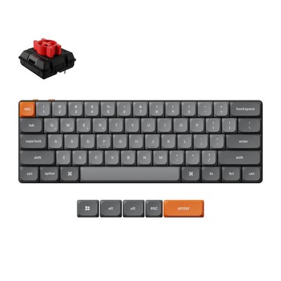 Keychron K9 Max QMK Wireless Custom Mechanical Keyboard Red Linear Switches RGB