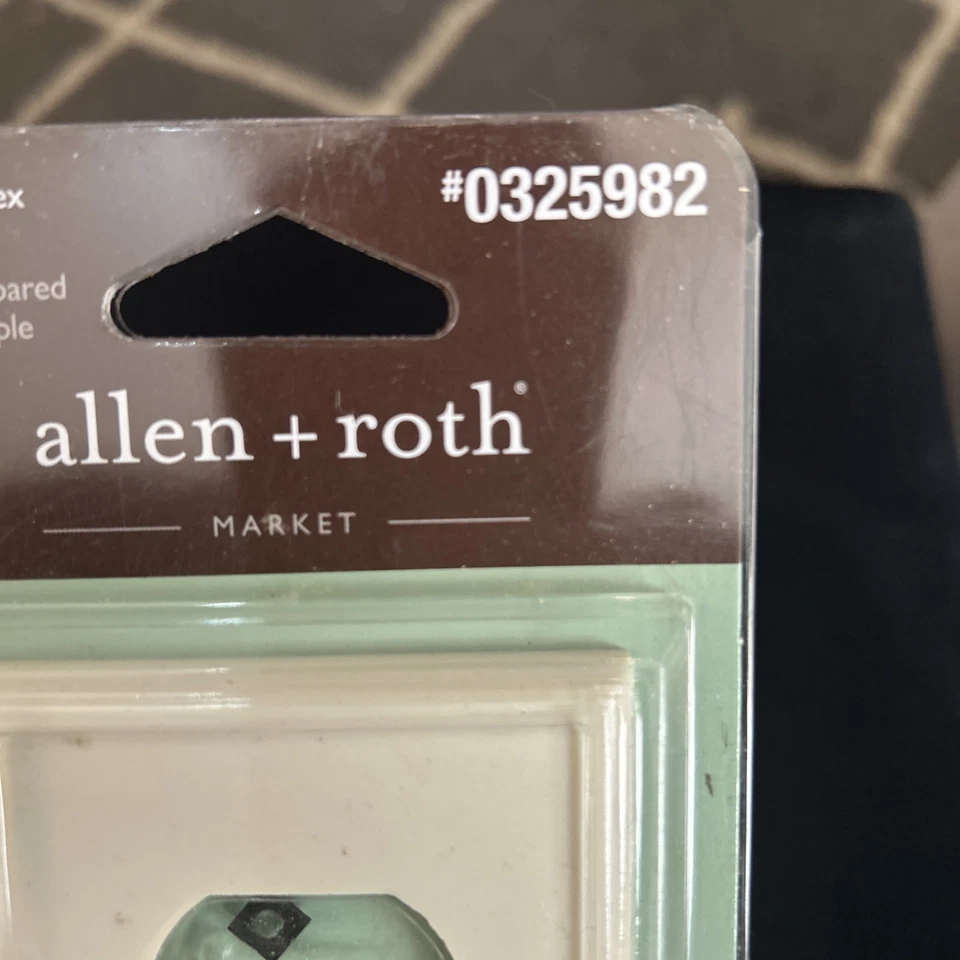 Placa de pared dúplex individual Allen + Roth blanca 0325982 Foto 4 de 4