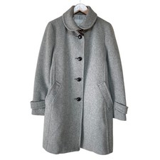 MACKINTOSH PHILOSOPHY Shawl Collar Wool Coat, Size 36, Gray Women USED
