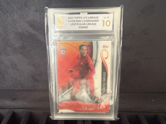2023 Topps Lineage Liverpool Jamie Carragher / Virgil Van Dijk YNWA Lenticular