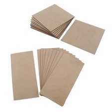 10 Pieces MDF Panel, High Density Fiberboard Perfect for Modeling, Scroll