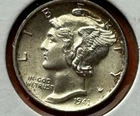 1941  Mercury Silver Dime Nice Light Toning Excellent ~AU Barely Circulated