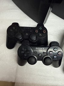Lot of 3 Sony PlayStation 3 PS3 Consoles + 4 Controllers Untested Powers On