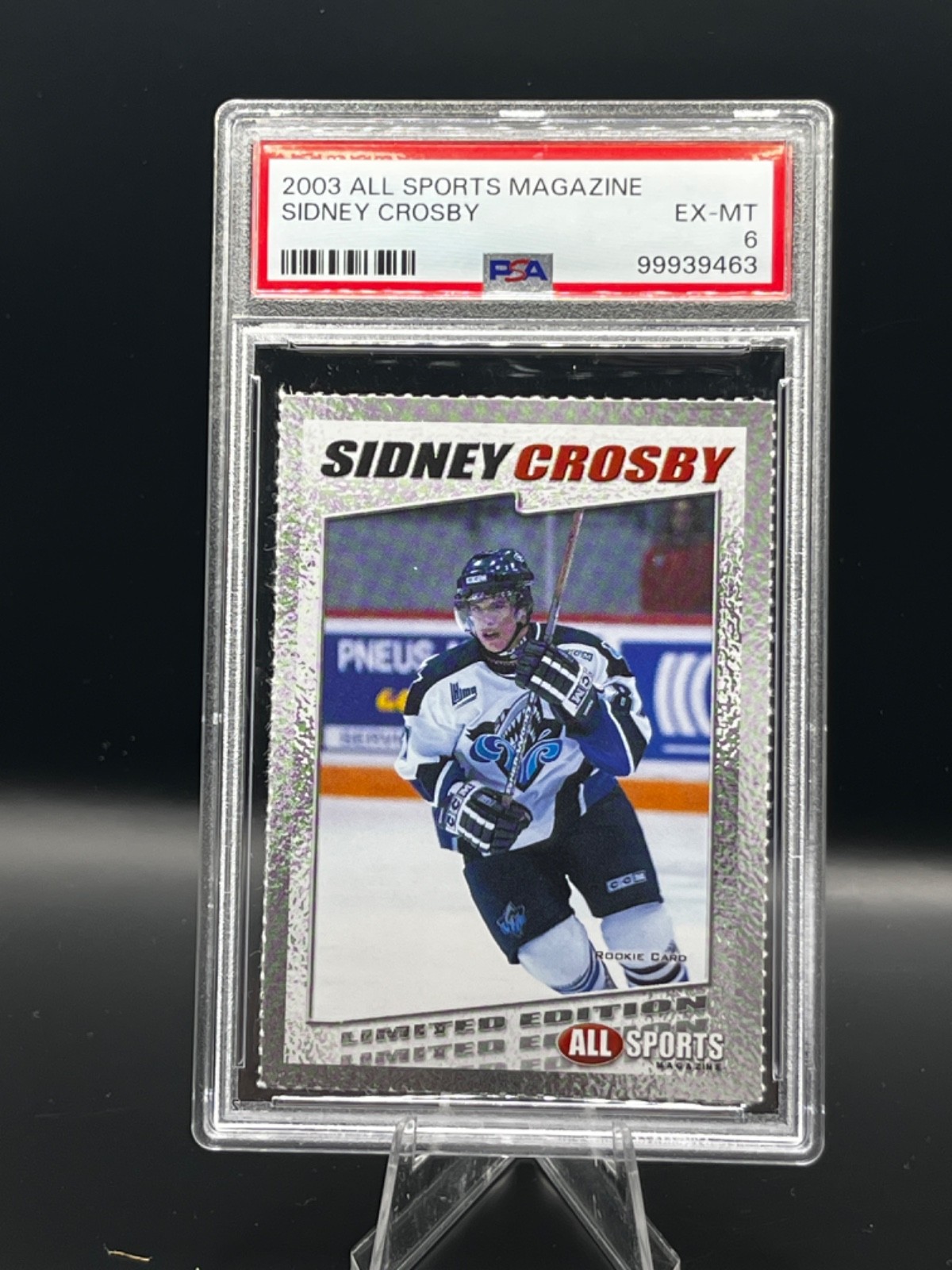 2003 All Sports Magazine - Sidney Crosby Rookie RC PSA 6 - Pop 1 Extremely Rare! view 1