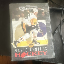 SEGA Mario Lemieux Hockey Sega Genesis Complete w/ Manual Sports Game