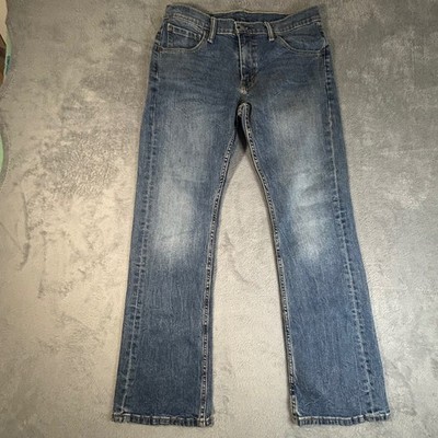 Levis 527 Slim Bootcut Jeans Mens 33x30 Medium Wash Denim Blue 05527-0502