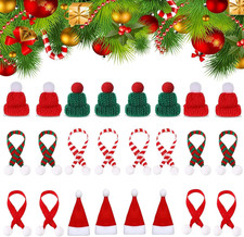 Mini Mützen Zum Basteln Set Mini Weihnachtsmützen Sorgenwürmchen