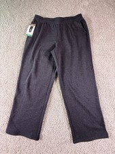 NWT Mondetta Ladies' Fleece Straight Sweatpants Black,XL 