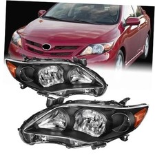 2pcs Headlights Assembly Set North America Built Models For 2011-2013 corolla