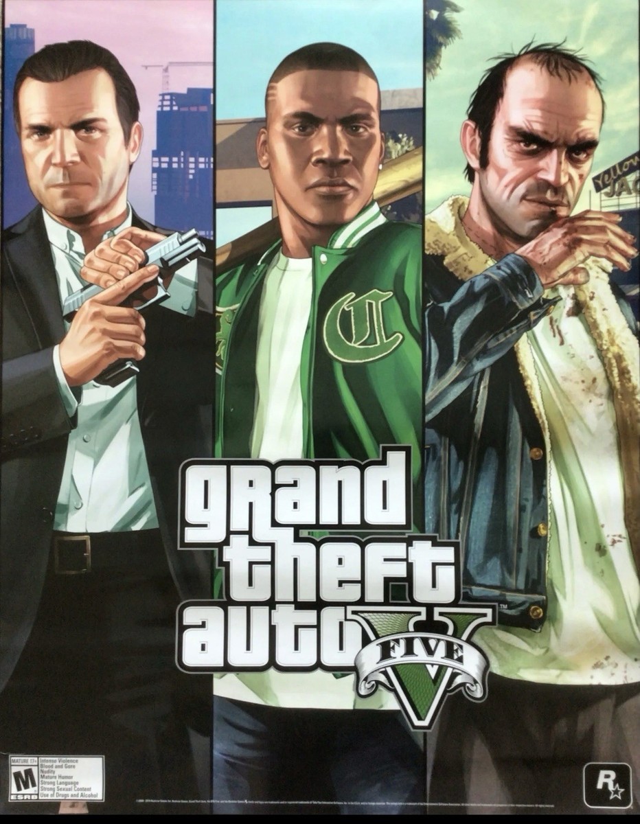 希少　グランド セフト オート　Grand Theft Auto　販促ポスター 希少グランド セフト オートGrand Theft Auto販促ポスター