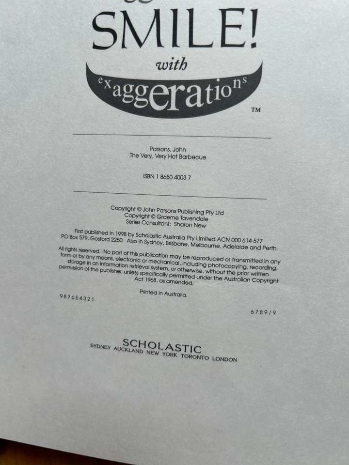 The Very Very Hot Barbecue by John Parsons & Graeme Tavendale 1st Ed 1998 PB - Image 3 of 4