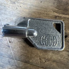 Vintage Tubular Barrel Security Lock Computer Register Replacement Key HH 121