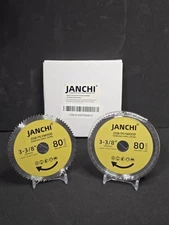 JANCHI 3-3/8″ (85mm) 80-Tooth Circular Saw Blade 15mm Arbor OSB/Plywood - 2 Pack