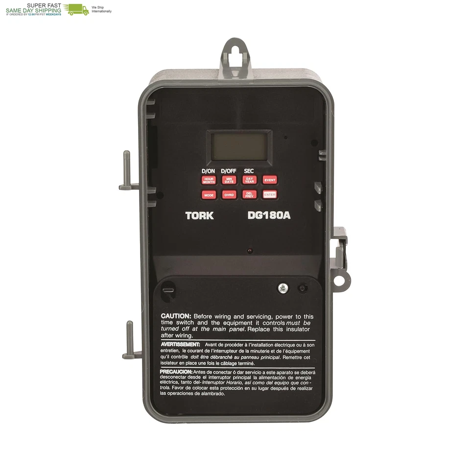 Series Signaling and Duty Cycle 24 Hour Time Switch with 1 Channel, 120-277 VAC - Image 4 of 4