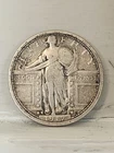 Very Nice 1917s Type 1 STANDING LIBERTY QUARTER.   CHOICE FINE+. Nice Detail And