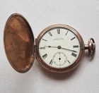 WALTHAM MASS A.W.W.Co.  Antique Gold Plated Pocket Watch