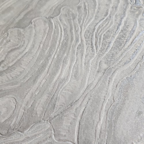 Taupe Tan cream gold metallic glitter textured shell tile faux plaster Wallpaper - Picture 6 of 15