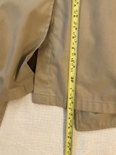 ENGLISH SQUIRE REGENMANTEL Regen Trench Herren Knopfleiste Mantel 42 Khaki Beige mit Innenfutter - Bild 12 von 12