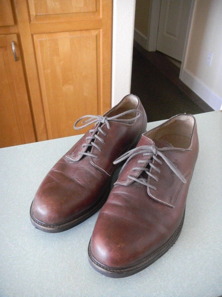 Timberland Oxford impermeabile con lacci in pelle marrone '94014' taglia 12 M