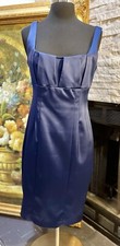 David Meister Pencil Wiggle Dress Navy Blue Size 6