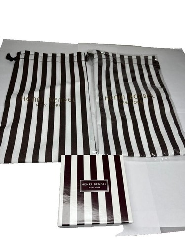 Pochette De Rangement Henri Bendel – Centennial Stripe (Petite, Rayures, Sans Étiquette)